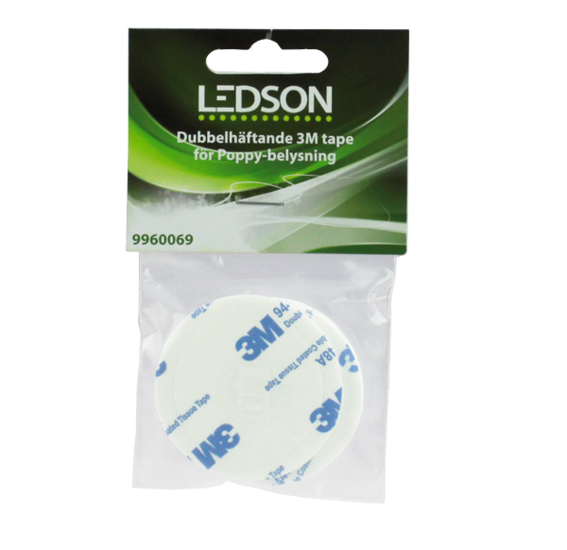 LEDSON - RUBAN ADH&Eacute;SIF DOUBLE FACE POUR POPPY LED (LOT DE 3)