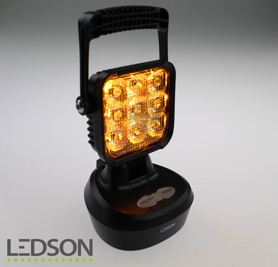 LEDSON - LAMPE DE TRAVAIL PORTABLE AVEC FONCTION FLASH 18W (rechargeable)