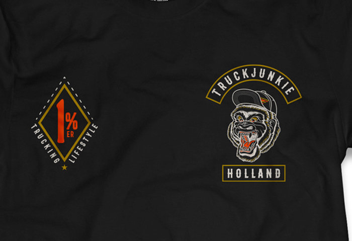 T-SHIRT - 1%-er TRUCKING LIFESTYLE - HOLLAND