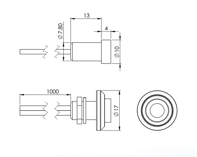 ENCASTRABLE - MINI SPOT LED - RGB - 24V - 5 PIECES - NOIR