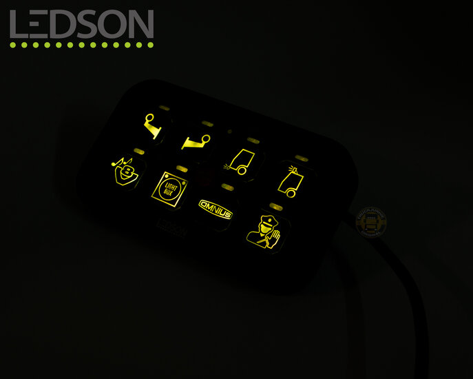 LEDSON COMMANDER GEN2 - PANNEAU DE COMMUTATION RELAIS - 8 SORTIES - BLUETOOTH / APP CONTROL / RGB