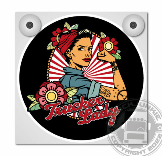 TRUCKER LADY - TATTOO/ROSES - ENSEIGNE LUMINEUSES - CONMPLET