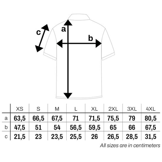 polo sizes