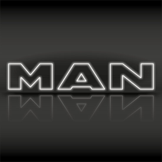 VERLICHTE LETTERS LED - MAN WIT