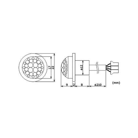 LEDSON SENSORE PIR PER L&#039;ILLUMINAZIONE INTERNA (12 / 24V)