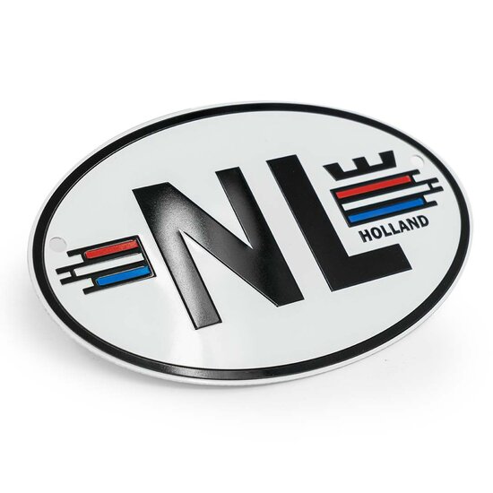 NL ALUMINIUM EMBLEEM IN RELI&Euml;F 18X11,5CM