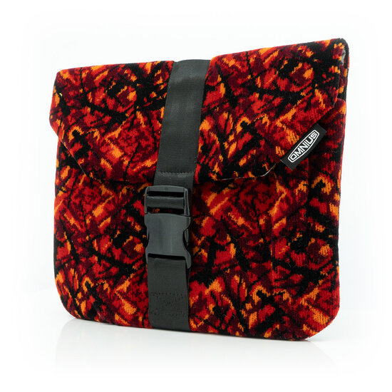 OMNIUS TABLET SLEEVE - RED PLUSH - BUCKLE LOCK