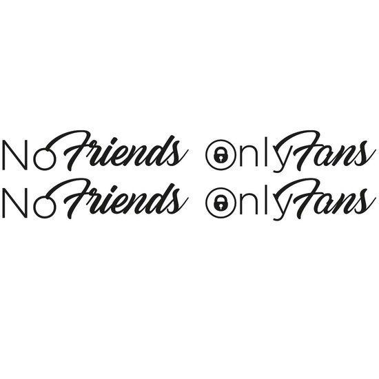 NO FRIENDS ONLY FANS - JEU D&#039;AUTOCOLLANTS