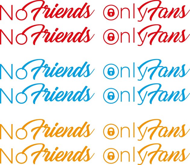 NO FRIENDS ONLY FANS - JEU D&#039;AUTOCOLLANTS