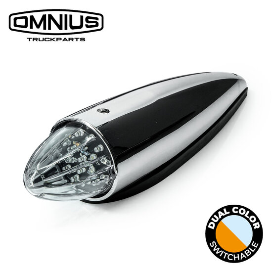 OMNIUS - LAMPE TORPILLE LED - BICOLORE - ORANGE/BLANC