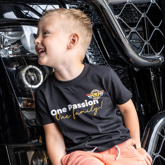 T-SHIRT POUR ENFANTS TRUCKJUNKIE ONE PASSION ONE FAMILY