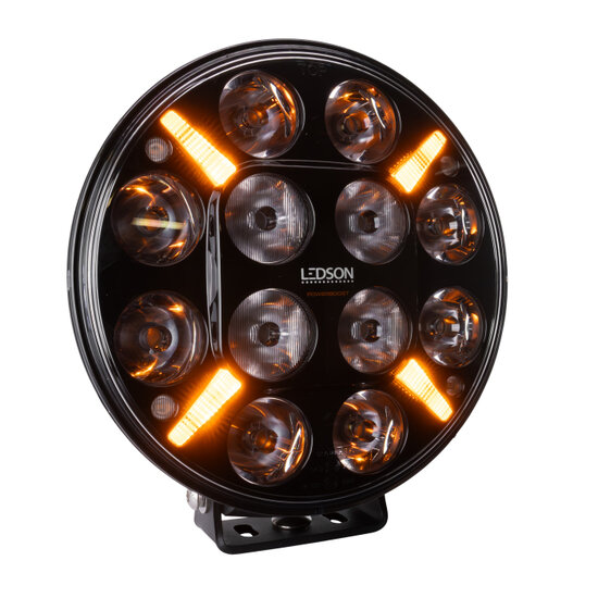 LEDSON - Pollux9+ STROBE - LED LONGUE PORT&Eacute;E AVEC FLASH -  FEU DE POSITION BLANC/ORANGE - 120W