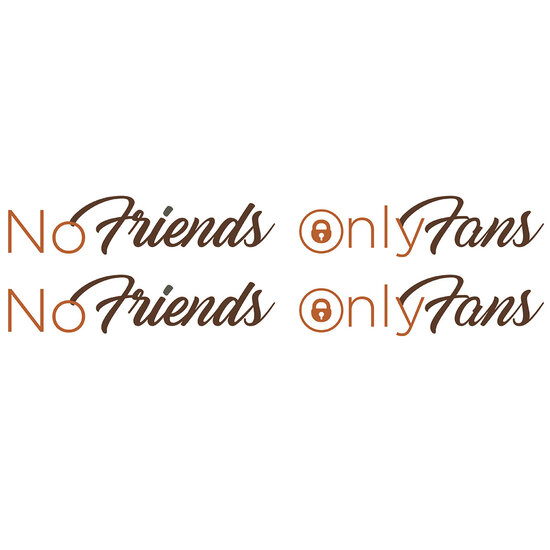 NO FRIENDS ONLY FANS - AUTOCOLLANTS EN COULEUR