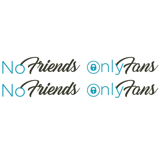 NO FRIENDS ONLY FANS - AUTOCOLLANTS EN COULEUR