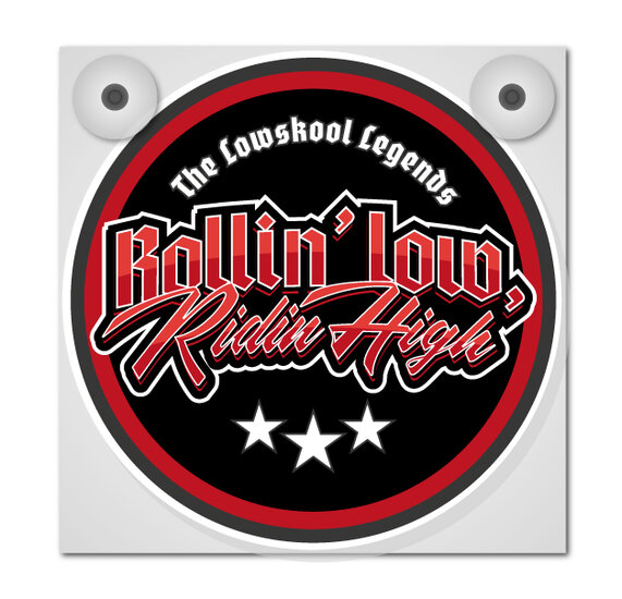 ROLLIN LOW RIDING HIGH - ENSEIGNE LUMINEUSES - PANNEAU FRONTAL MAL FIX&Eacute;