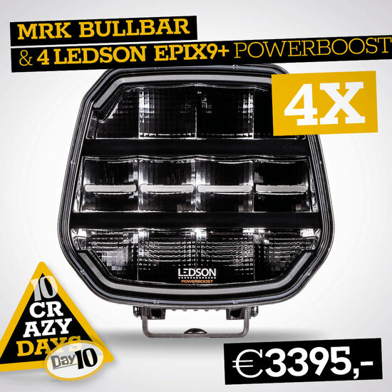 BULLBAR MRK MODEL X AVEC 4X LEDSON EPIX9+ POWERBOOST