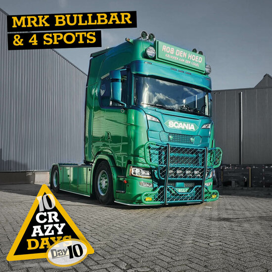 BULLBAR MRK MODEL X AVEC 4X LEDSON EPIX9+ POWERBOOST