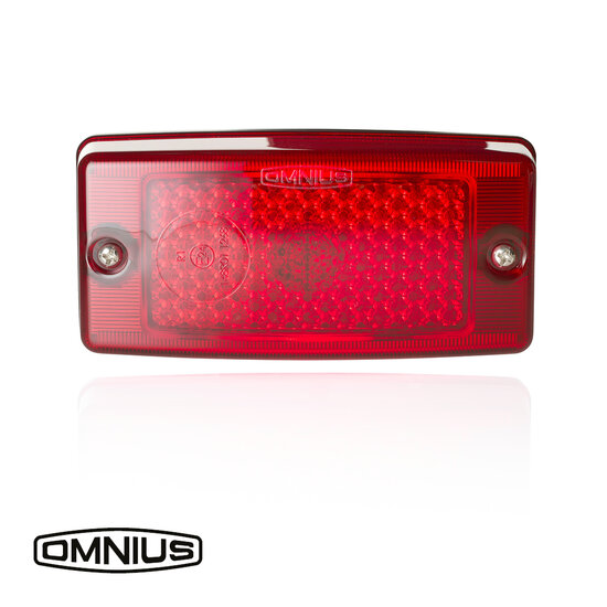 OMNIUS FEU DE POSITION LAT&Eacute;RAL &Agrave; LED - LED ROUGE / LENTILLE ROUGE