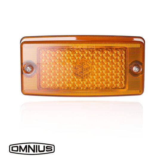 OMNIUS FEU DE POSITION LAT&Eacute;RAL &Agrave; LED - LED ORANGE / LENTILLE ORANGE