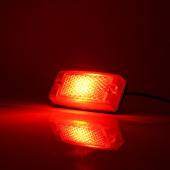 OMNIUS FEU DE POSITION LAT&Eacute;RAL &Agrave; LED - LED ROUGE / LENTILLE ROUGE