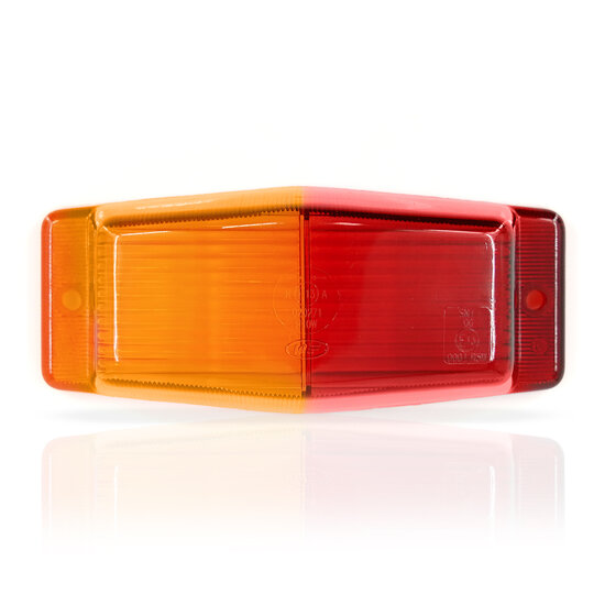 VERRE - ORANGE / ROUGE  - MARQUEUR DOUBLE