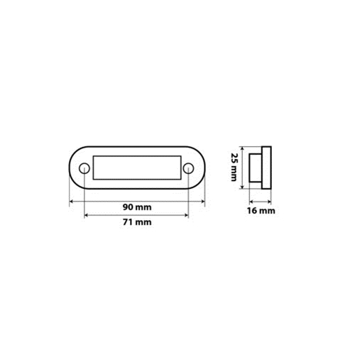 RED - C2-98 LED SIDEMARKER 12-24V