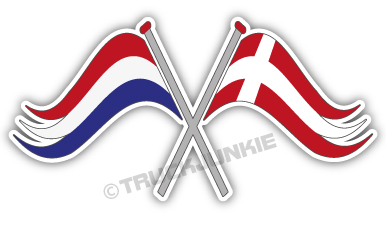 NL-DK DRAPEAU - AUTOCOLLANT FULL PRINT