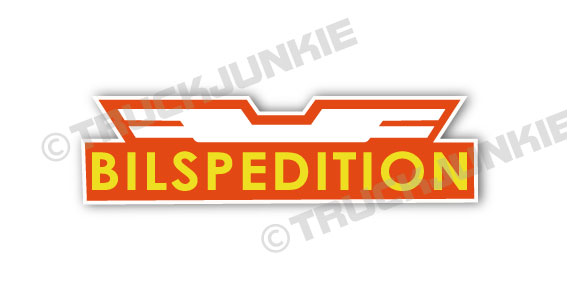 14x4cm BILSPEDITION STICKER TRUCK