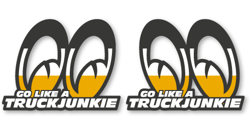 AUTOCOLLANT DE FEN&Ecirc;TRE - GO LIKE A TRUCKJUNKIE