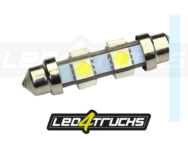 XENON BLANC - 6xSMD LED 24-28V - FESTOON 