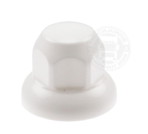 PLASTIC WHEEL NUT COVER 33MM - BLANC