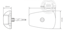 FEU DE TOIT / LAMPE MARQUEUR - 9-32V - VERRE CLAIR