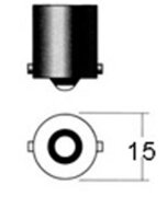 LED-LAMP ORANGE - 24 DIODE  P21W  BA15s