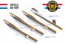 SUPPORTS DE BAVETTE DE PARE-CHOCS AVANT - DAF XF EURO 6 (SET)