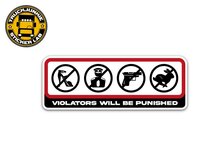 VIOLATERS - FULL PRINT STICKER