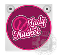 LADY TRUCKER - LIGHTBOX DELUXE - PLAQUE AVANT L&Acirc;CHE