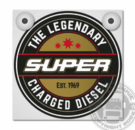 THE LEGENDARY NEW - SUPER CHARGED DIESEL - LIGHTBOX DELUXE - KIT PLAQUE AVANT