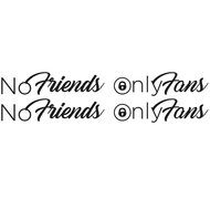 NO FRIENDS ONLY FANS - JEU D&#039;AUTOCOLLANTS