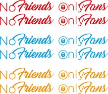 NO FRIENDS ONLY FANS - JEU D&#039;AUTOCOLLANTS