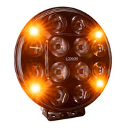 LEDSON - Pollux9+ STROBE - LED LONGUE PORT&Eacute;E AVEC FLASH -  FEU DE POSITION BLANC/ORANGE - 120W