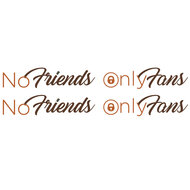 NO FRIENDS ONLY FANS - AUTOCOLLANTS EN COULEUR