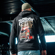 HOODIE - TRUCKJUNKIE ONE PASSION ONE FAMILY - GRAFFITY - CAMION