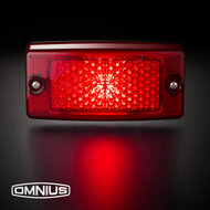 OMNIUS FEU DE POSITION LAT&Eacute;RAL &Agrave; LED - LED ROUGE / LENTILLE ROUGE