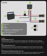 LEDSON - C&Acirc;BLAGE DE FEU ARRI&Egrave;RE AVEC 2X DT 12V