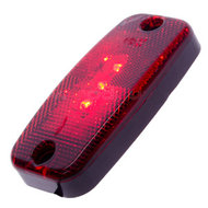 LAMPE DE MARQUE LAT&Eacute;RALE 3 LED - ROUGE