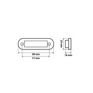 ORANGE - C2-98 LED SEITENMAREKRUNGLEUCHT 12-24V