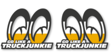 AUTOCOLLANT DE FEN&Ecirc;TRE - GO LIKE A TRUCKJUNKIE