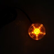 ORANGE ! LAMPE LARGE LED - VERRE CLAIR - GYLLE