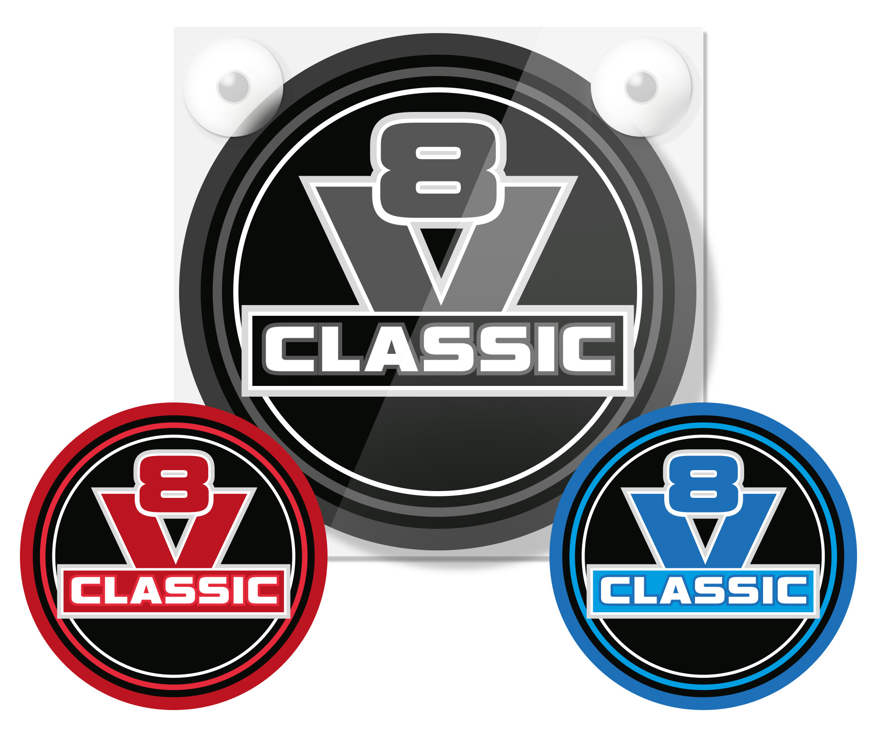 V8 CLASSIC - LIGHTBOX DELUXE - KIT PLAQUE AVANT