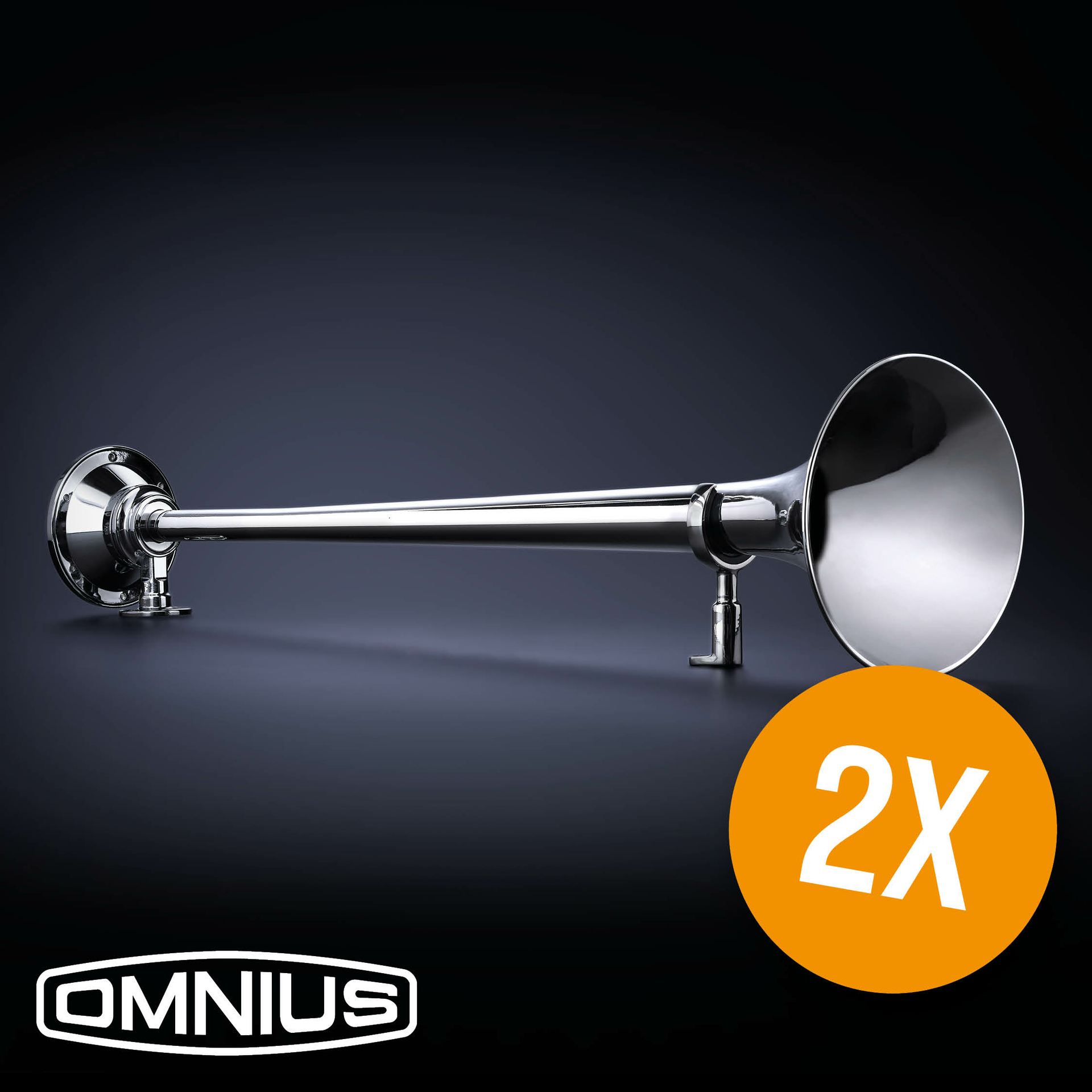 2x OMNIUS COLTRANE 750 - AVERTISSEUR À AIR À TON UNIQUE + LUHMI MAINTENANCE KIT